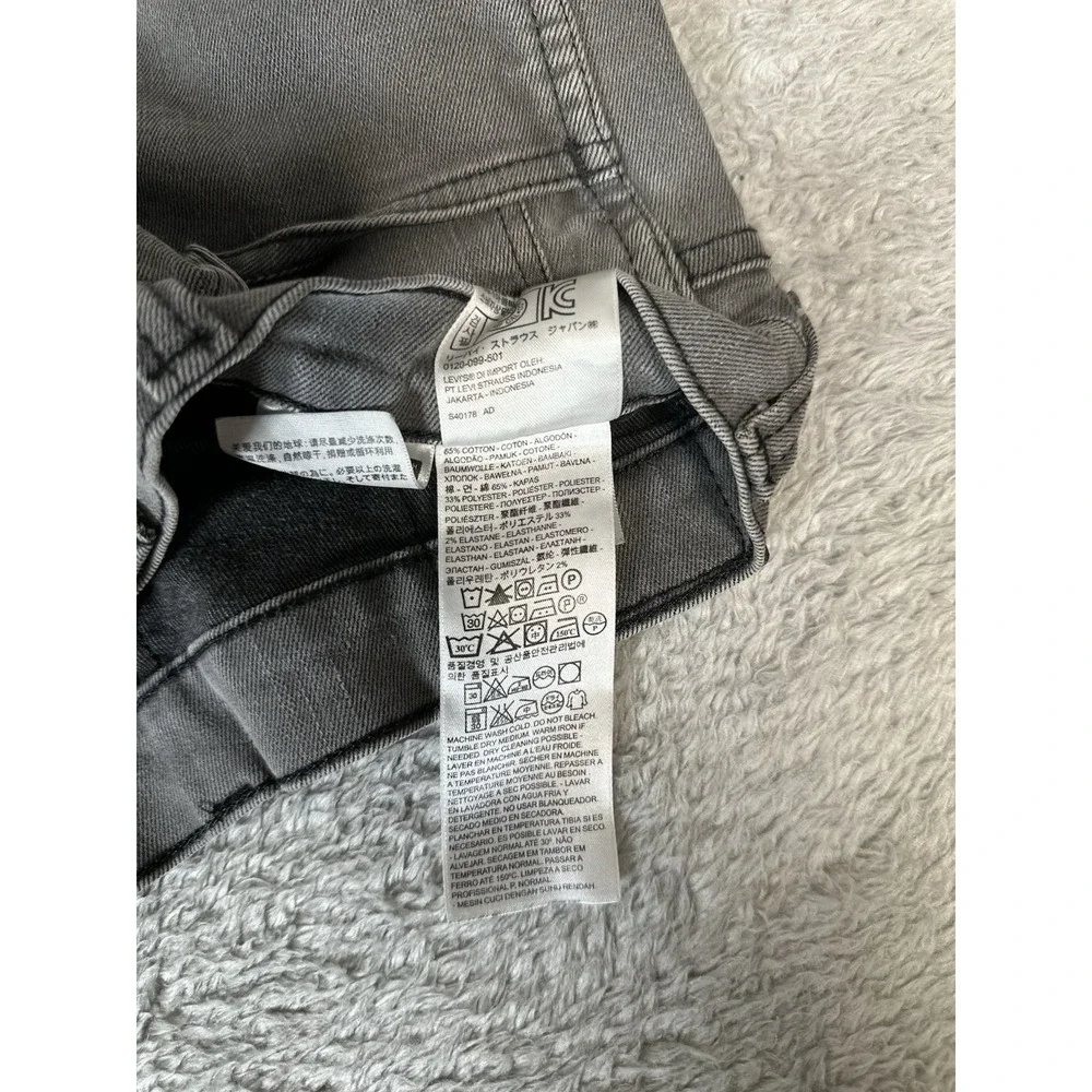 Levis 511 Mens Gray Slim Denim Jeans Size 30x30 Act 30x29 Pants Stretch Pockets‎